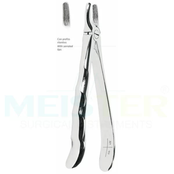 Extracting Forceps with Anatomically Shaped Handle