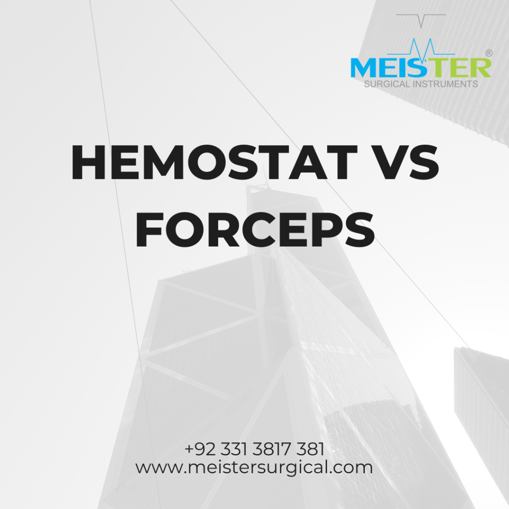 hemostat vs forceps