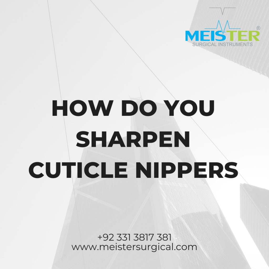 how do you sharpen cuticle nippers