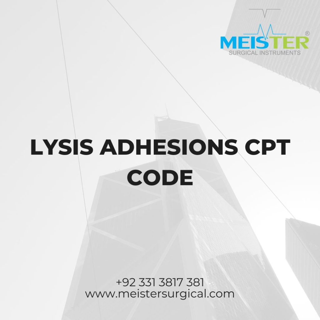lysis adhesions cpt code