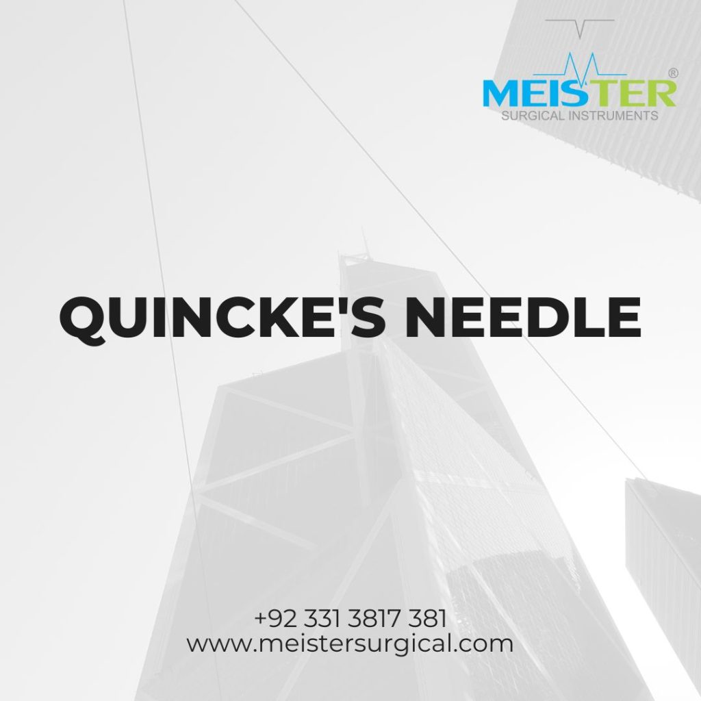 quincke's needle